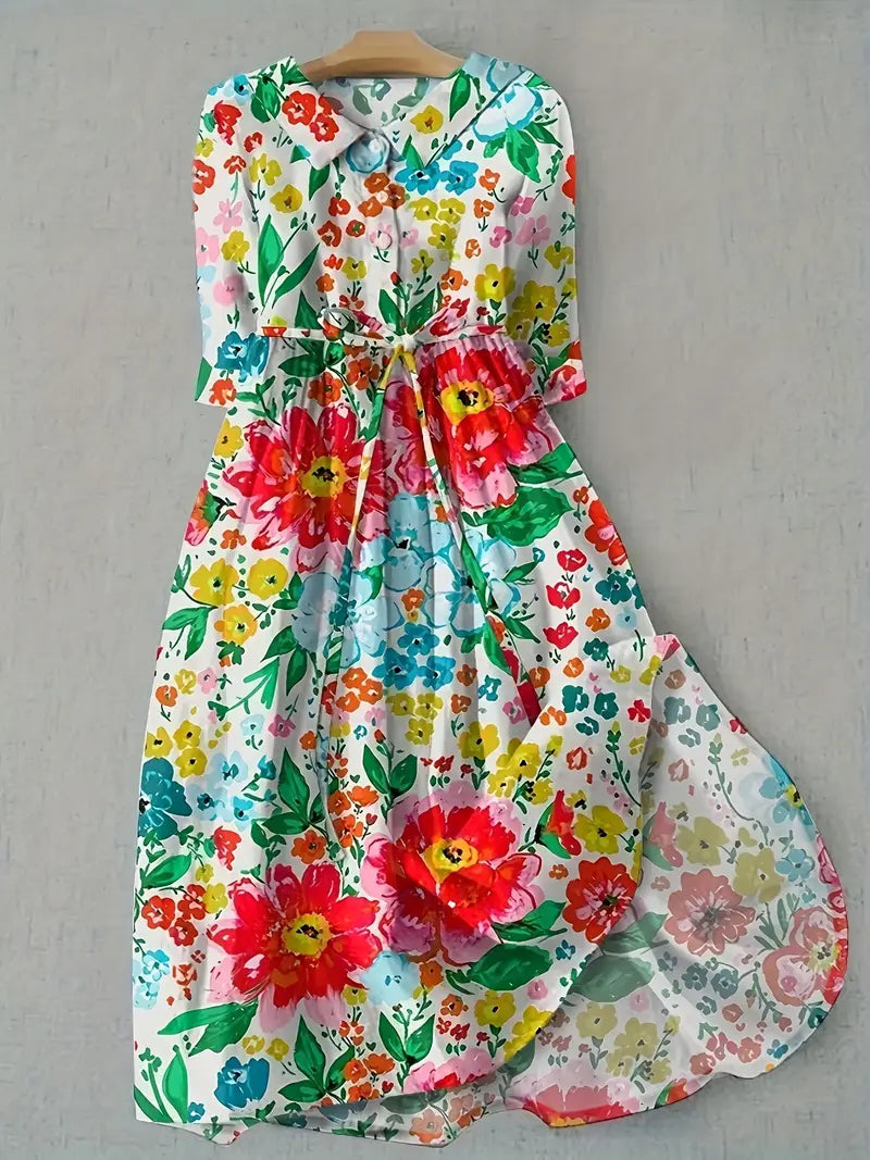 Abigail| Lively and colorful floral dress